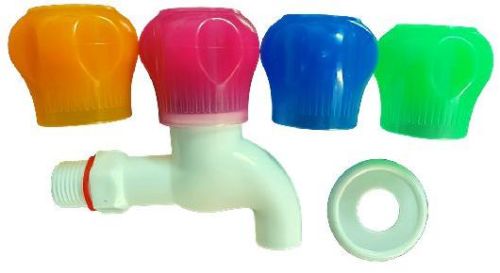 Kaival Plastic Fancy Bib Cock, For Bathroom, Kitchen, Packaging Type : Paper Box