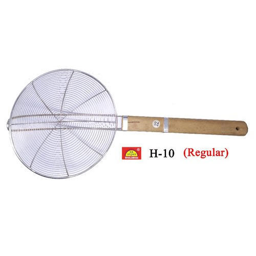 Polished Stainless Steel Cooking Fry Skimmer