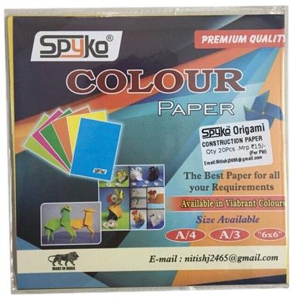 Spyko Origami Paper, Size : 6 X 6 Inch