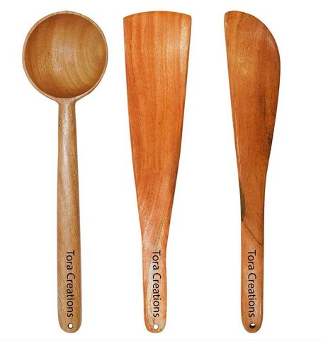 Neem Wood Essential Cooking Ladles, Size : 10inch, 11inch, 12inch