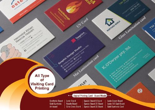Paper Visiting Card Printing Services, Packaging Type : Multi Color