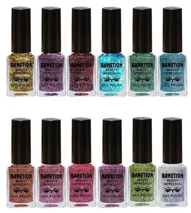 Banetion Glitter Nail Polish, Packaging Size : 10ml