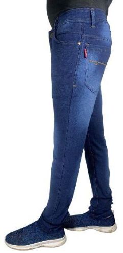 Men Denim Slim Fit Jeans, For Skin Friendly, Shrink Resistance, Easily Washable, Comfortable, Waist Size : Small