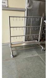 Shree Chamunda Stainless Steel SS Hanger Trolley
