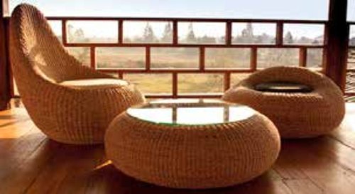 James Douglas Wicker Sofa Set, For Hotel, Home, Seating Capacity : 2 Seater