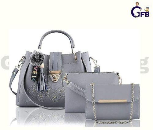 Rexin Ladies Combo Bag Of Three Piece/ Girls Combo Bag