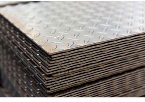 Mild Steel MS Chequered Plate, Shape : Rectangular