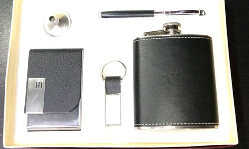 Steel Hip Flask Gift Set, Style : Modern
