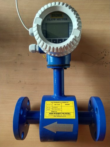 BRONIK Carbon Steel In-Line Flow Meter, Voltage : 230v