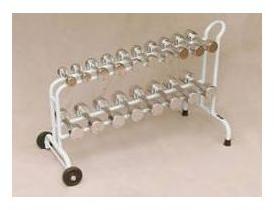 Chrome Plated Finish Dumbell Set