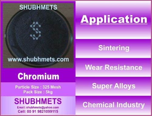 Chromium Metal Powder, For Diamond Cutting Tools, Wear Plates, Welding Rods, Feature : Good Quality