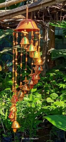 Christmas Decoration Clay Wind Chimes, For Decorative Items, Gift Items, Style : Dried