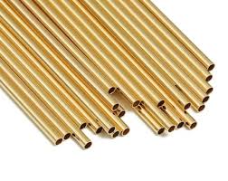 Polished Fluted Brass Tube, Length : 200-300mm, 300-400mm