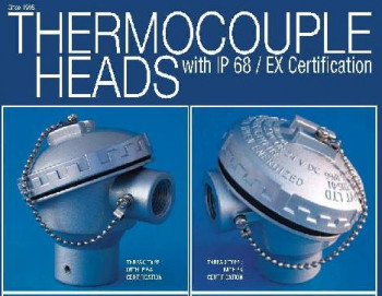 Aluminum Coated Thermocouple Head, Certification : IP 68, Ex-d.