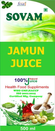 Sovam Jamun Juice, Packaging Size : 500 Ml