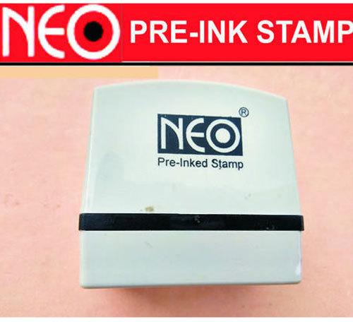 Plastic Neo Prime Ink Stamp, Color : YELLOW