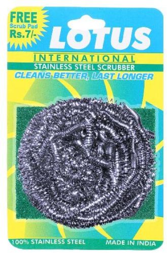 Lotus Stainless Steel Scrubber & Pad Set