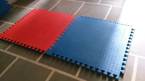 The Creations Multiple Rubber EVA Interlocking Mat, Color : RD/ BL