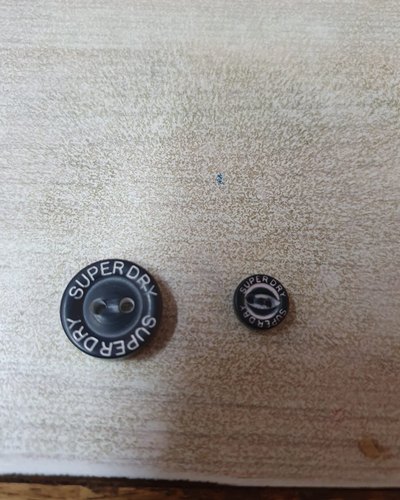 Round Plastic Customize Logo Buttons, Packaging Type : Box