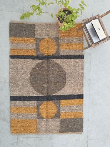 Jute Hemp Handwoven Rug, For Bathroom, Home, Hotel, Office, Restaurant, Floor, Feature : Anti Skid