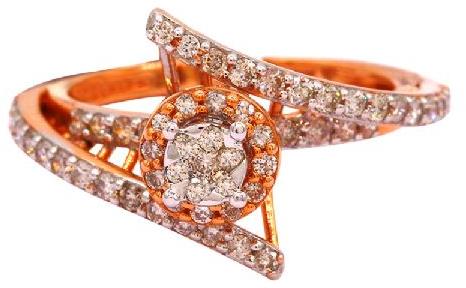 Wholesale Good Price Custom Rose Gold Natural Diamond Women Rings Fashion Diamond Rings By Djewels