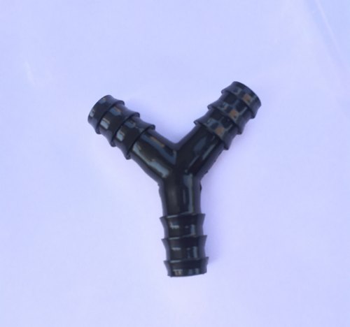 Polypropylene Drip Fitting Y Tee, Color : BLACK