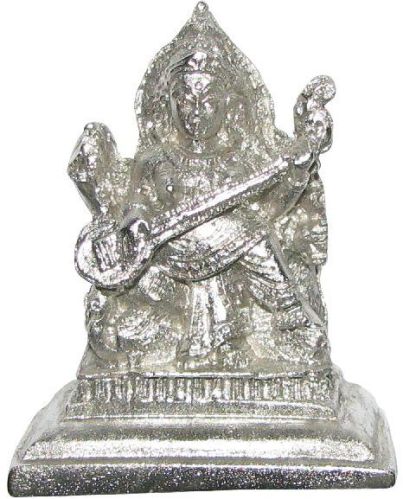 A4546 - Parad Mercury Saraswati Idol 106 Grams