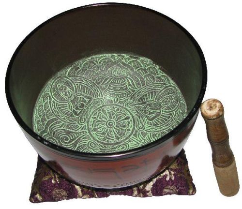 S944398 - Tibetan Singing Bowl Meditation Yoga Om Chanting Bowl Sound Healing 1630Grams 8Inch