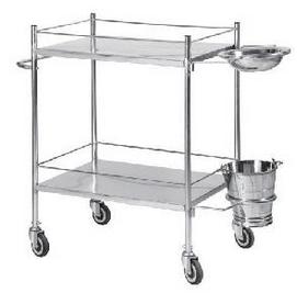 Stainless Steel Dressing Trolley, For Hospital