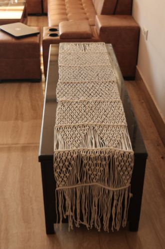 Boho Cotton Macrame Table Runner, Feature : Eco-Friendly