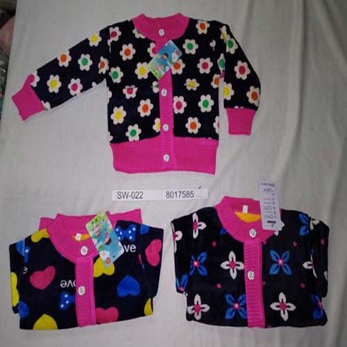 IMPORTED VELVET PRINTED Baby Sweater, Occasion : WINTER