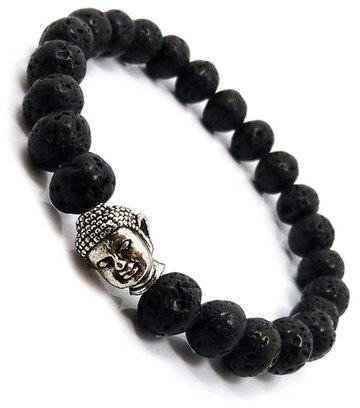 Lava Stone Bracelet, Shape : Round (Stone)