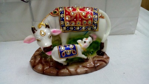 Marble Cow Statue, Packaging Type : Box