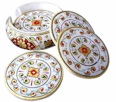 Round Marble Tea Coaster