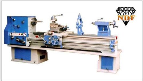 Powder Coated Geared Lathe Machine, For Easy To Use, High Efficiency, Color : Sky Blue