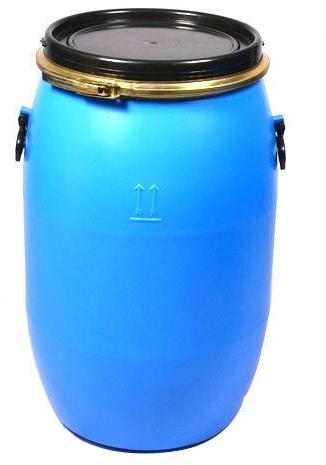 Cylindrical HDPE Open Top Drums, Color : Blue