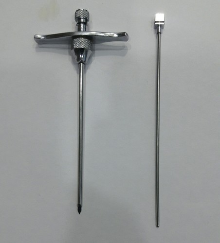 Stainless Steel Bone Marrow Biopsy Needle, For Hospital Medical, Color : White