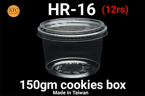 HR 16 PET Material Cookie Box, Size : 150gms