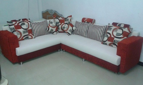 Wood Full Cover Sofa Set