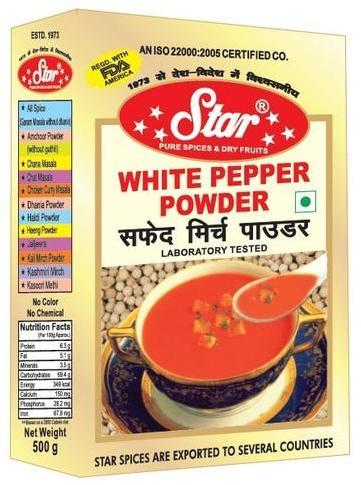 Star Masale White Pepper Powder, Packaging Size : 100g, 200g