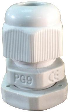 PG9 Plastic Cable Gland, Color : White