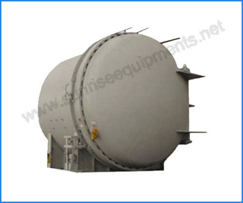 Round Polished Stainless Steel Vertical Autoclave, For Industrial Use, Capacity : 50-100 Litre