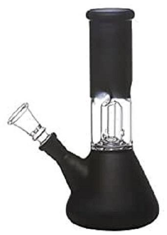 HR Global Glass Smoking Water Pipe, Color : Black