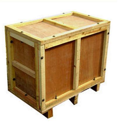 Rectangular Non Polished Plywood Box, For Industrial, Color : Brown