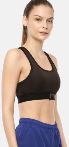 Plain Polyester Sports Bra For Ladies, Size : M, XL, XXL