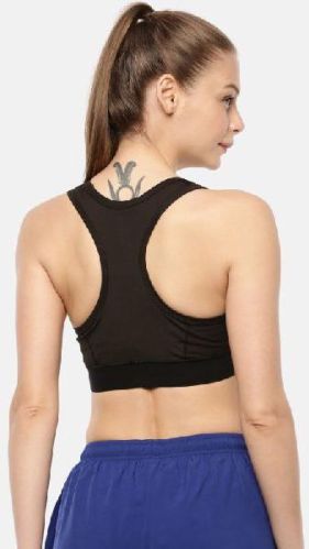 Plain Polyester Sports Bra For Women, Size : XL