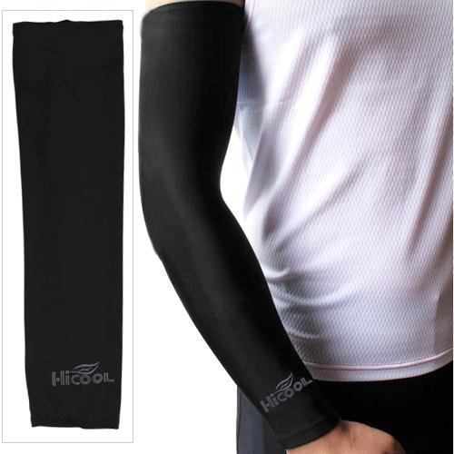 Lycra Arm Sleeves, For Bike, Color : Black