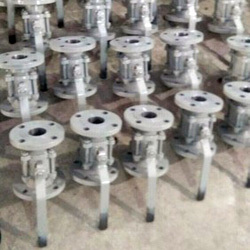 High Stainless Steel Two Way Ball Valve, For Gas Fitting, Water Fitting, Size : 4.5 X 6.7 X1.2 M