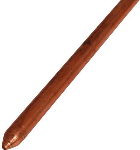 Copper Earthing Rod, Color : Brown