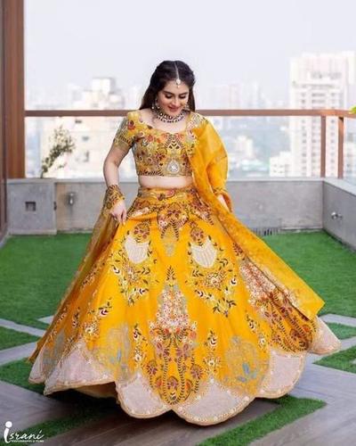 Chiffon Embroidered Lehenga Choli, Size : S To XL